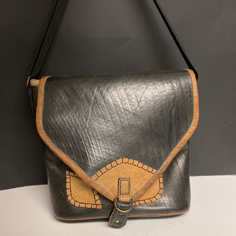 Ganeshhimal Recycled Tire Rubber Crossbody Purse